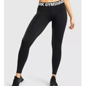 GymShark Womens  Athletic Leggings Waistband Spell Out Logo